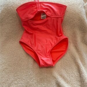 art class Girls One-Piece Swimsuit in Coral Pink